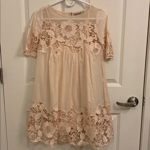 Anthropologie Size 0 Ivory Dress